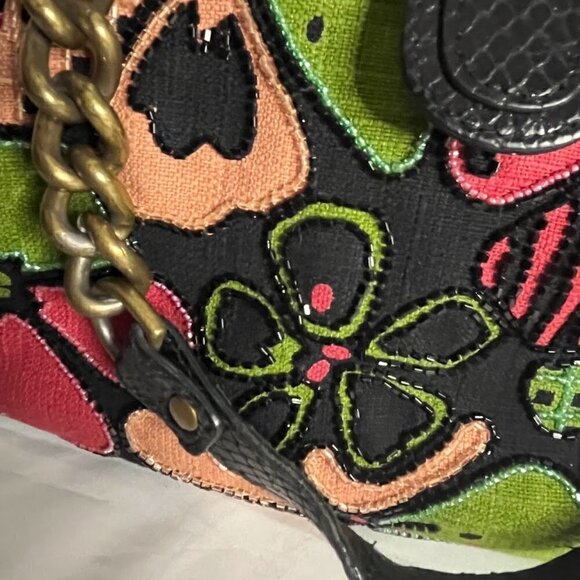 Beautiful ISABELLA FIORE beaded tapestry shoulder bag - Picture 6 of 11